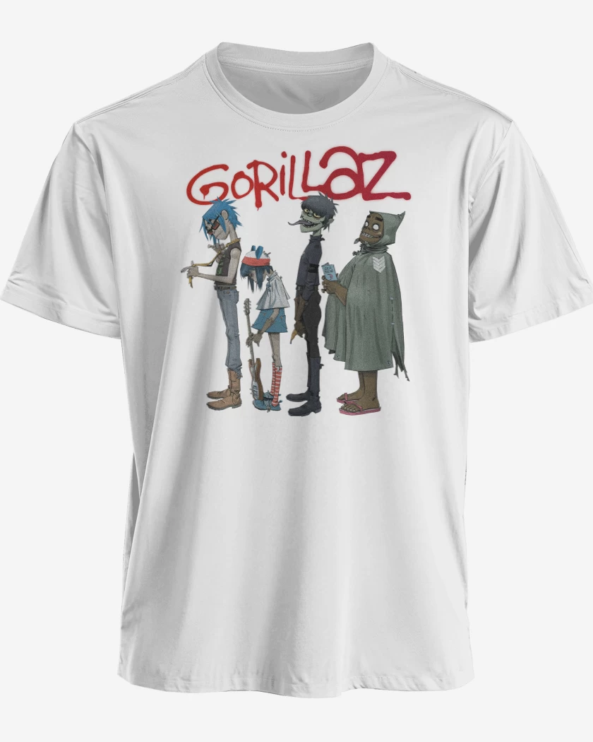 Polera premium Blanco de Gorillaz Fila
