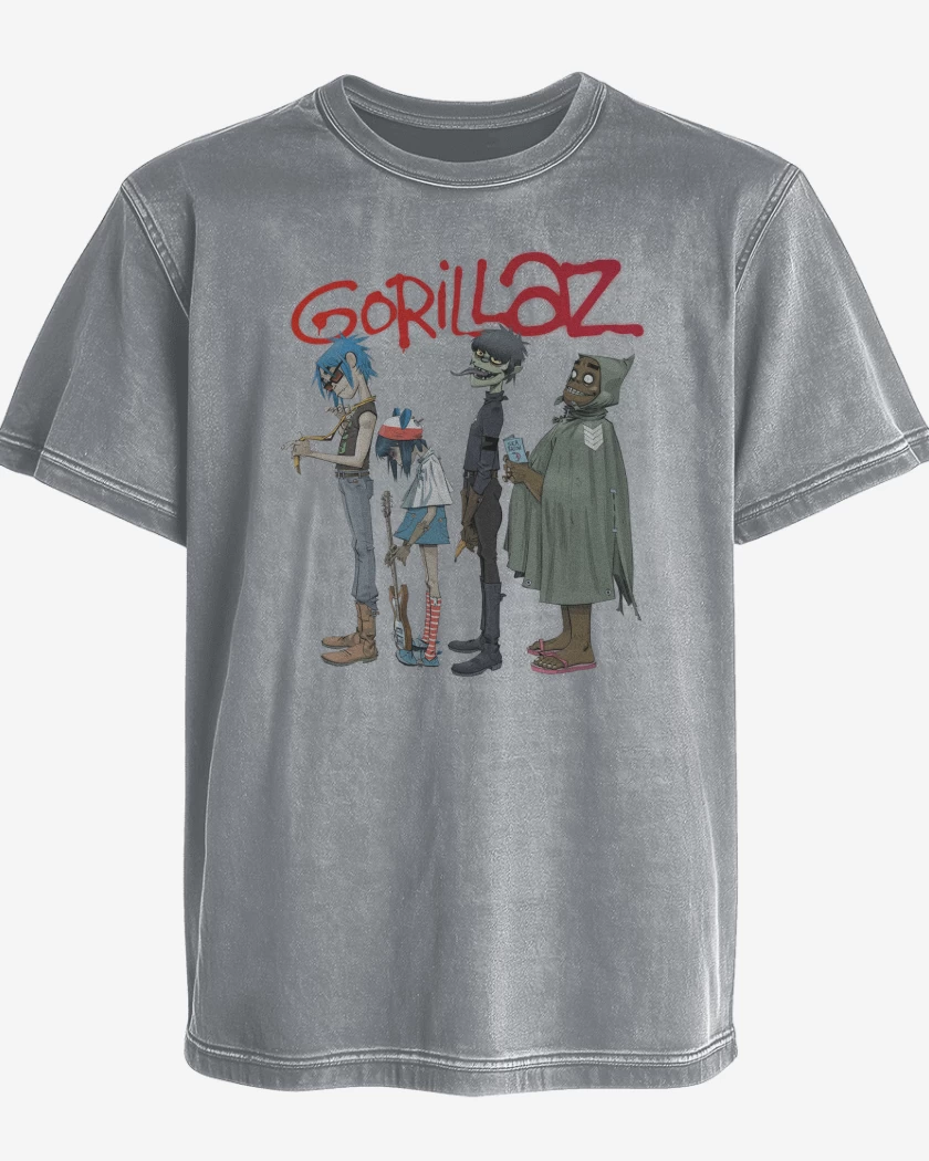 Polera desgastada Gorillaz Fila