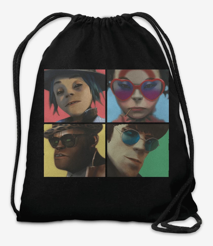 Mochila Negro de Gorillaz Humanz
