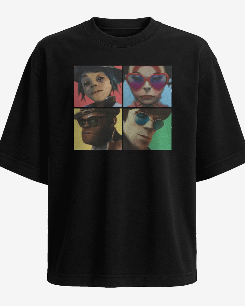 Polera Oversize Gorillaz Humanz
