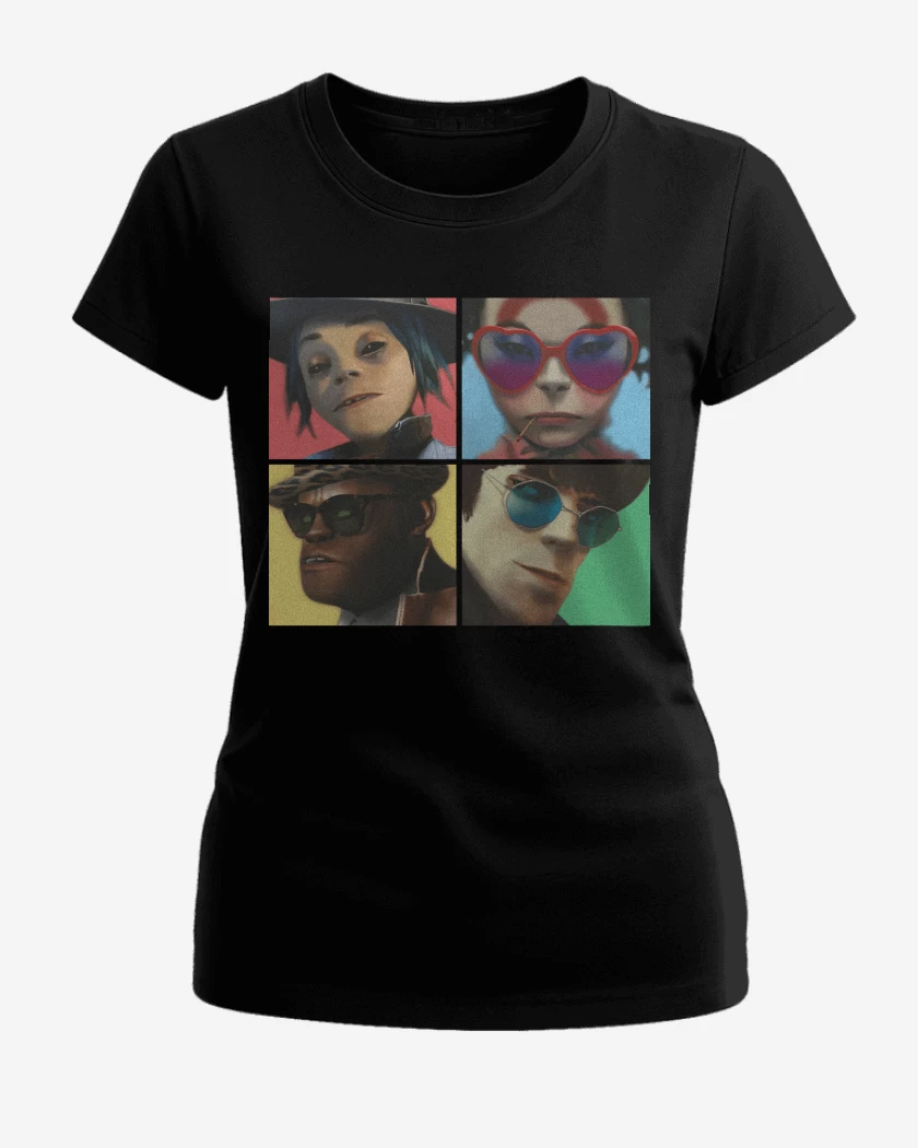 Polera de Mujer Negro de Gorillaz Humanz