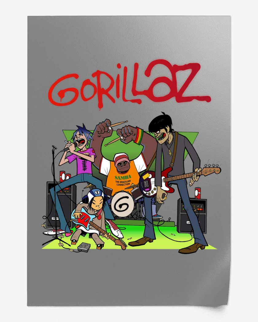 Print Gorillaz Band