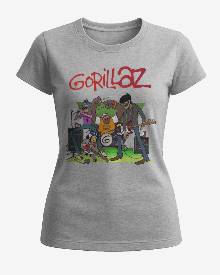 Polera de Mujer Gorillaz Band