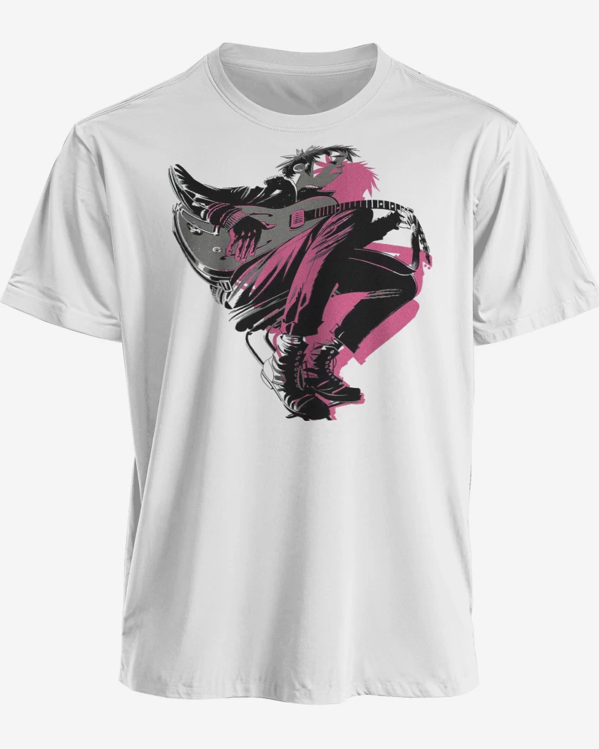 Polera premium Blanco de Gorillaz The Now Now