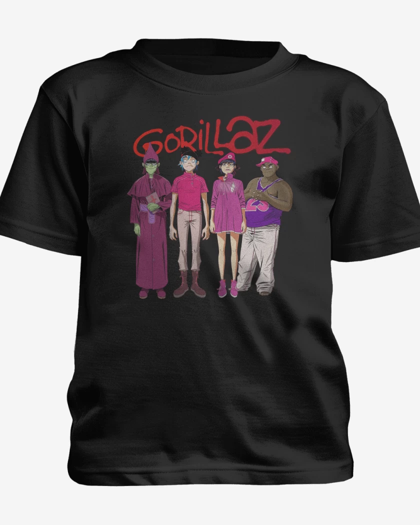 Polera de niño Negro de Gorillaz Cracker Island