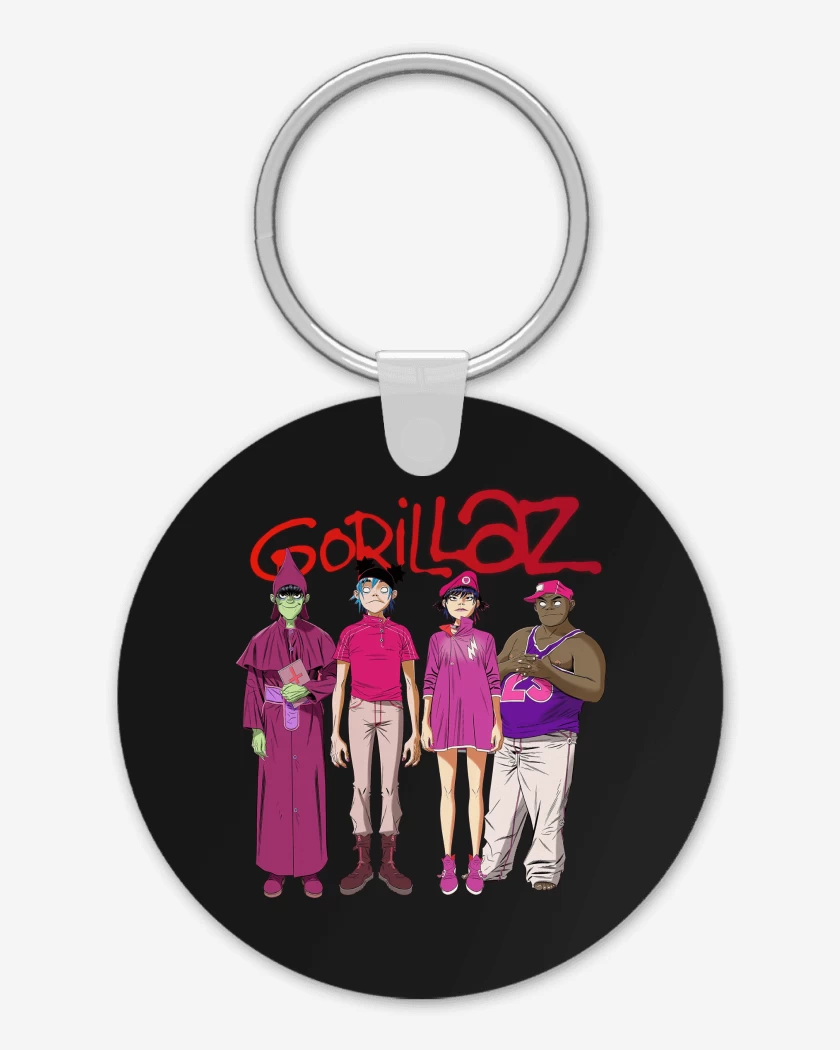 Llavero Negro de Gorillaz Cracker Island