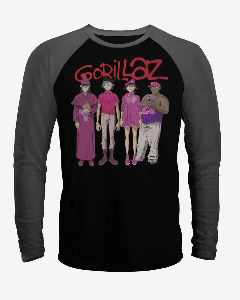 Polera Raglan Gorillaz Cracker Island