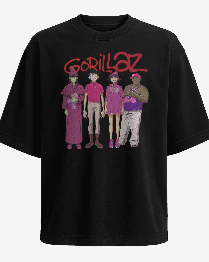 Polera Oversize Gorillaz Cracker Island