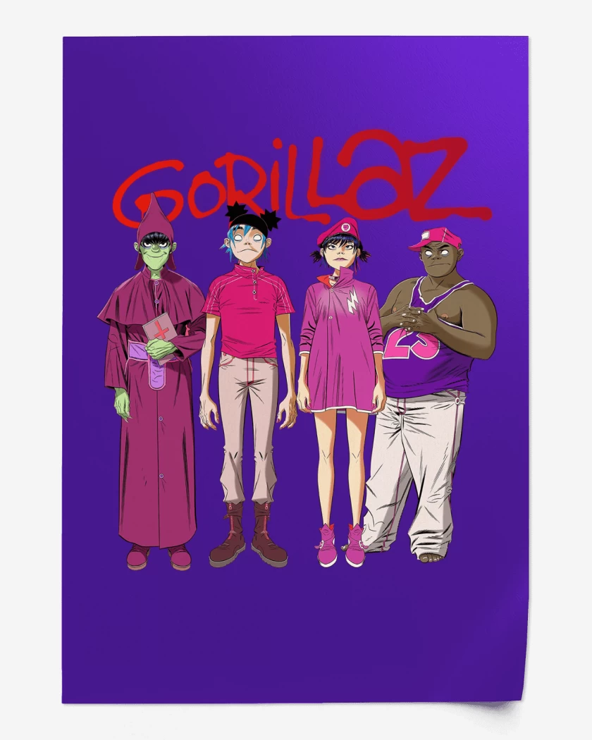 Print Gorillaz Cracker Island
