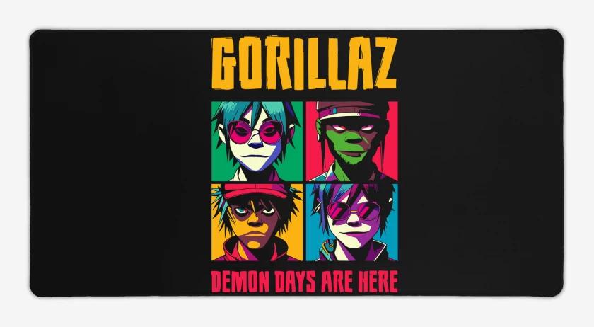 Mouse pad Gamer Gorillaz Demon Days Are Here