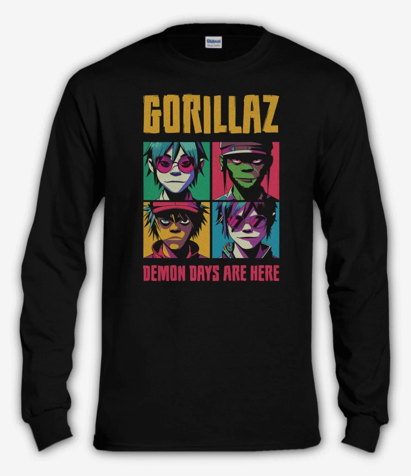 Polera manga larga Gorillaz Demon Days Are Here