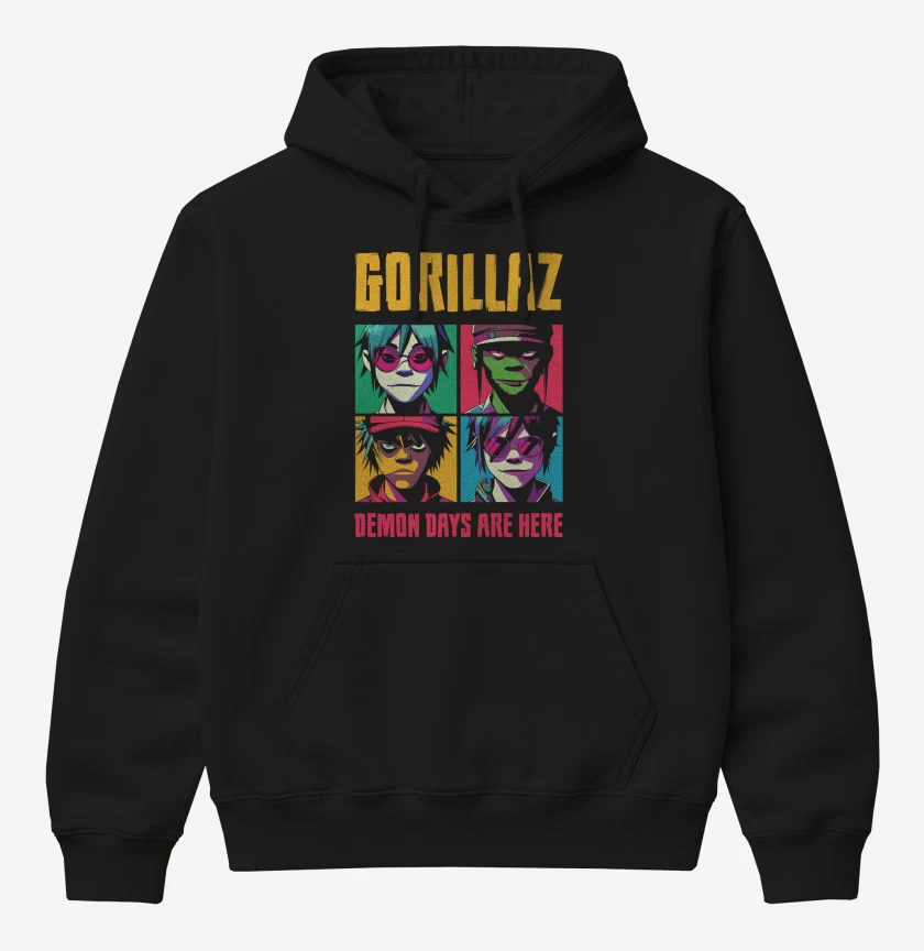 Poleron Canguro básico Gorillaz Demon Days Are Here