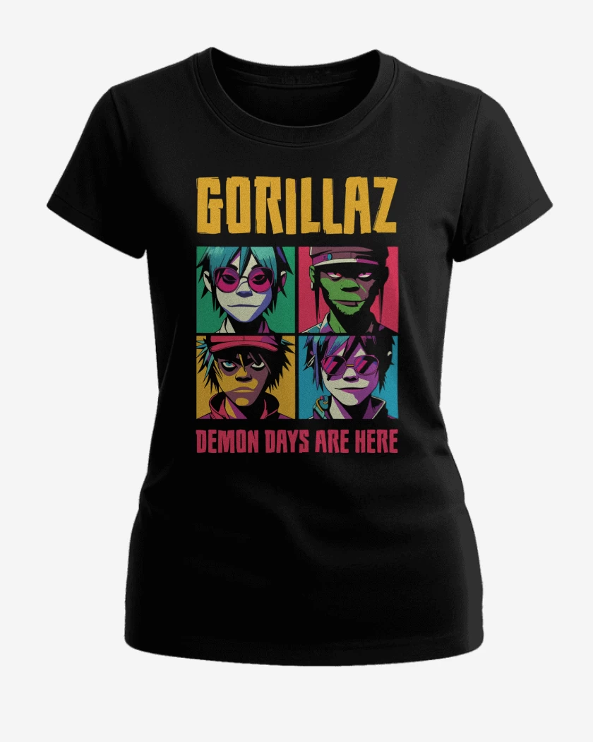 Polera de Mujer Gorillaz Demon Days Are Here