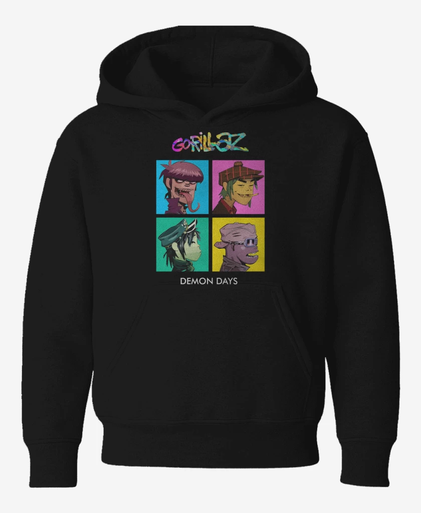 Poleron de niño Negro de Gorillaz Demon