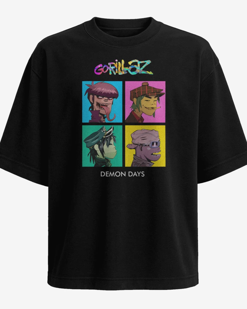 Polera Oversize Gorillaz Demon