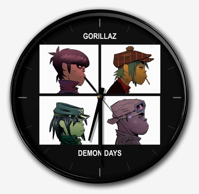 Reloj Negro de Gorillaz Demon Days