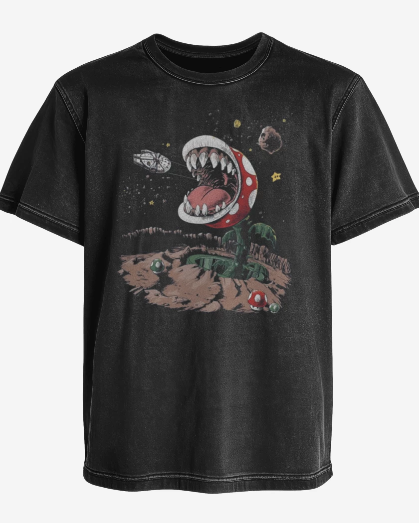 Polera desgastada Super bigote Wars