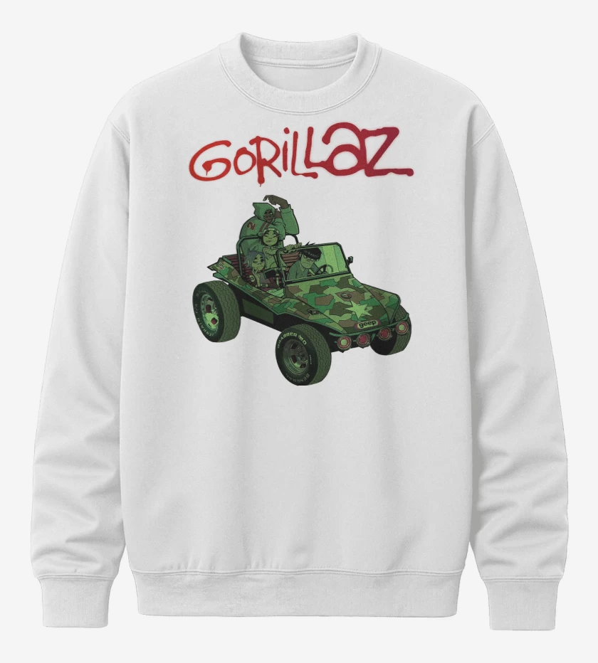 Poleron polo Blanco de Gorillaz Gorillaz 