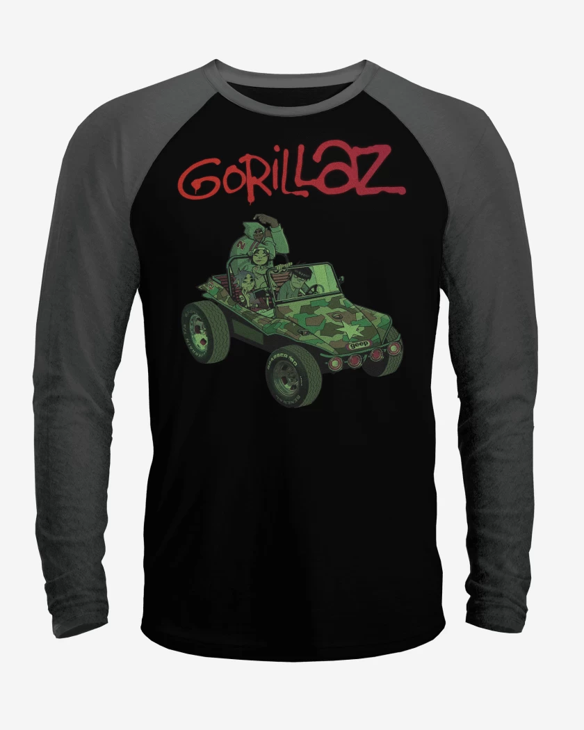 Polera Raglan Gorillaz Gorillaz 