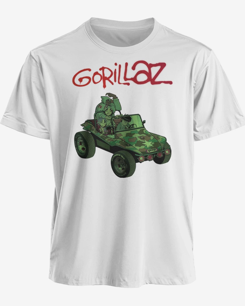 Polera premium Blanco de Gorillaz Gorillaz 