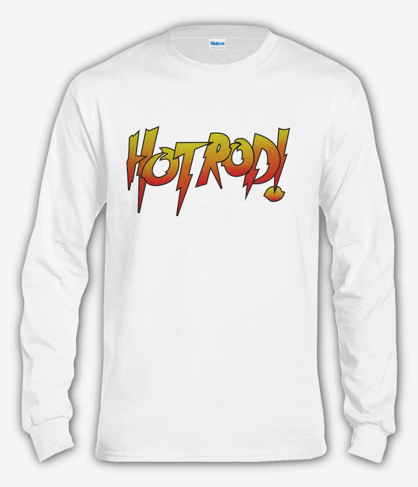 Polera manga larga Blanco de Roddy Pipper Hot Rod