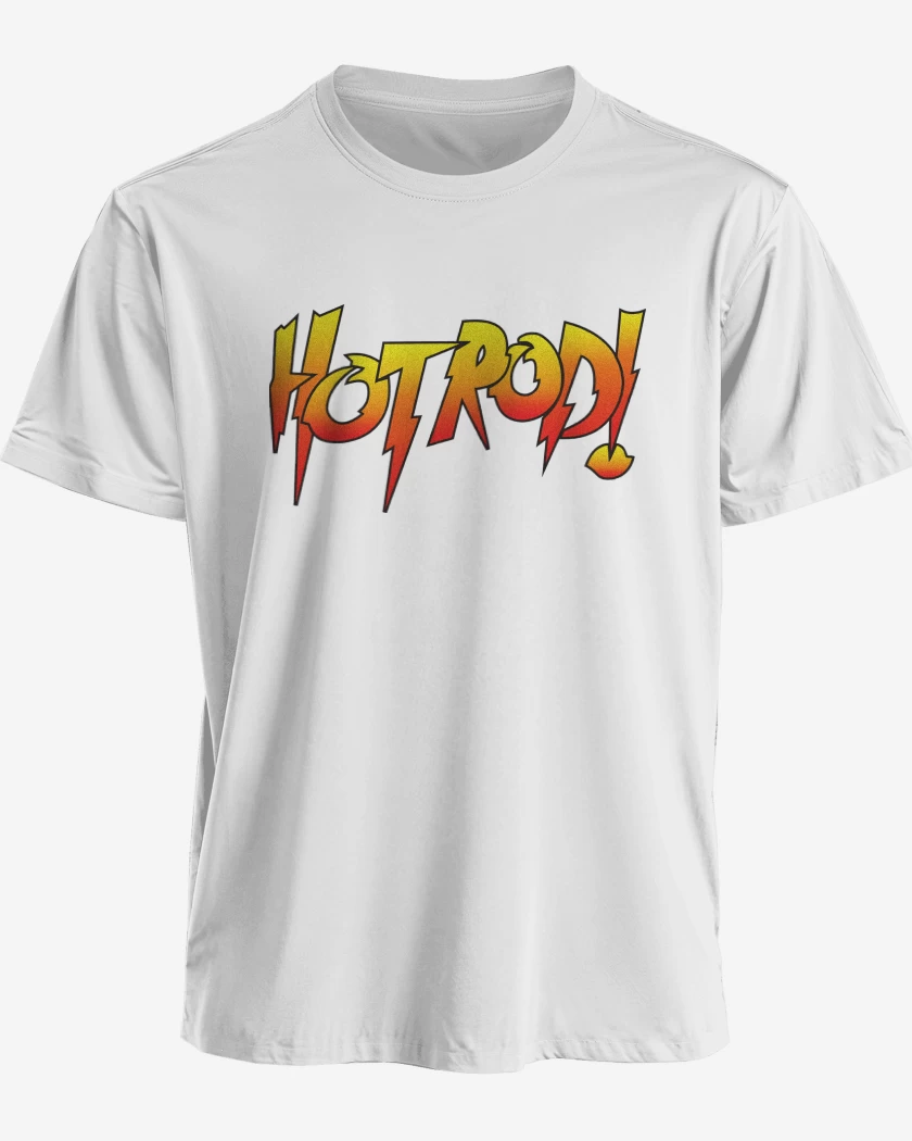 Polera premium Blanco de Roddy Pipper Hot Rod