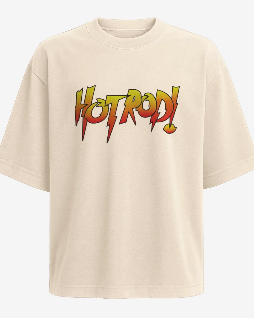 Polera Oversize Beige de Roddy Pipper Hot Rod