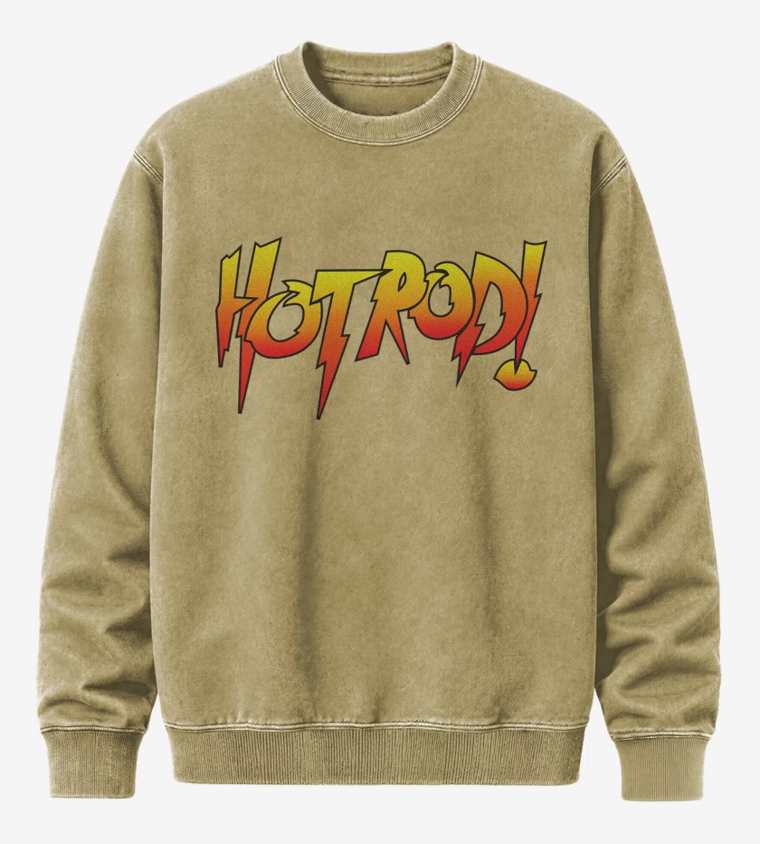 Poleron Polo Acid Wash Beige de Roddy Pipper Hot Rod