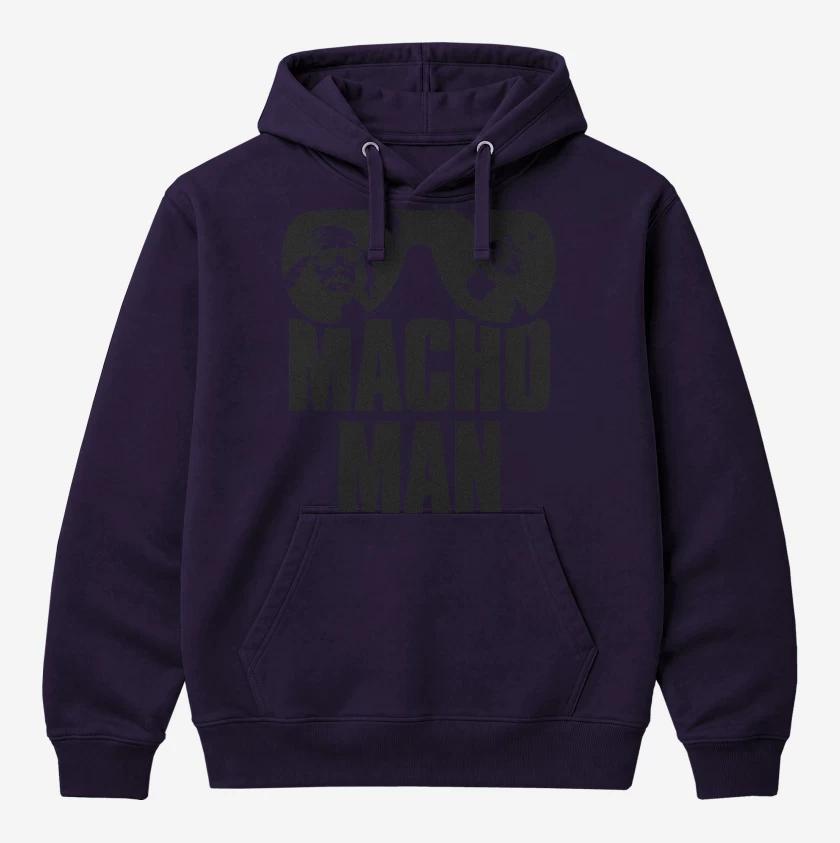 Polerón Canguro Morado de Macho Man Randy Savage