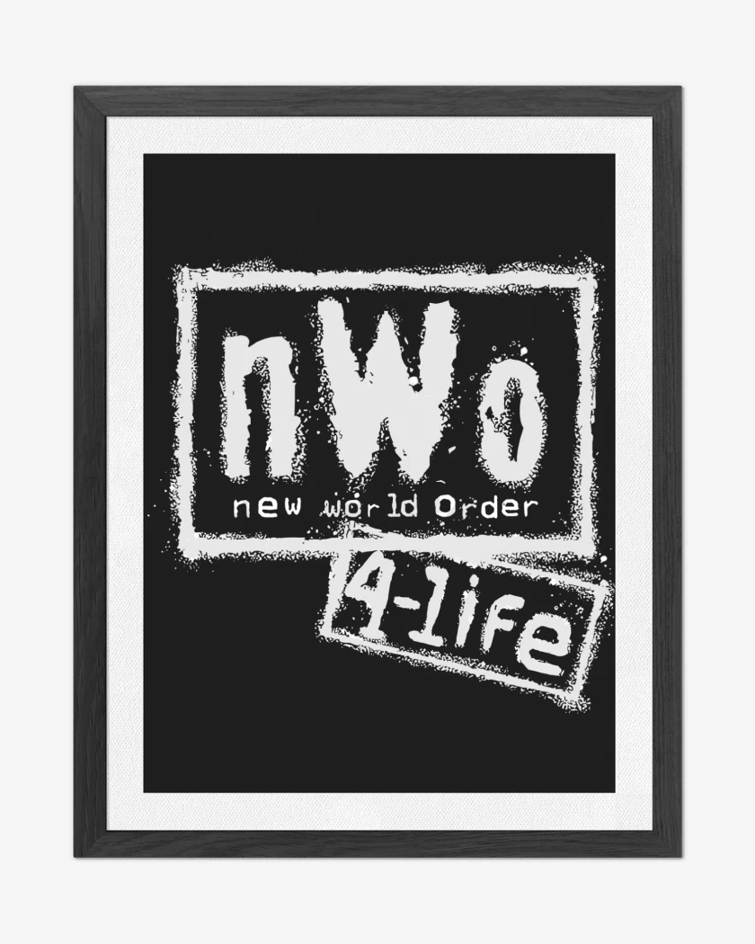 Cuadro decorativo Negro de New World Order 4 LIFE