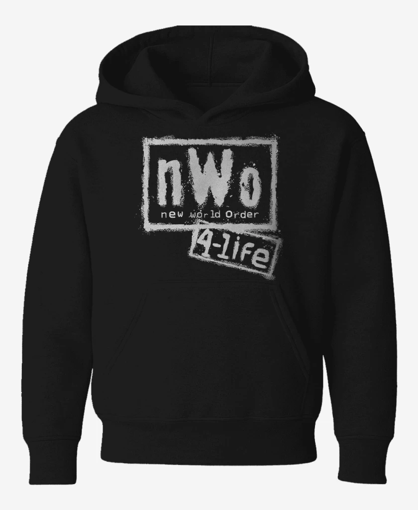 Poleron de niño Negro de New World Order 4 LIFE