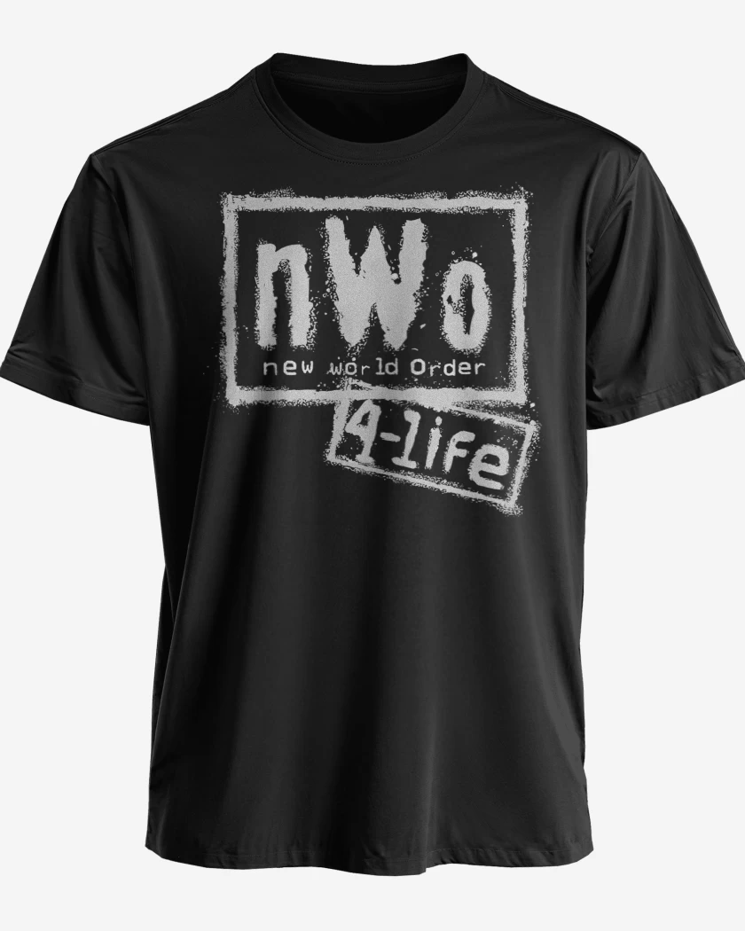 Polera premium Negro de New World Order 4 LIFE