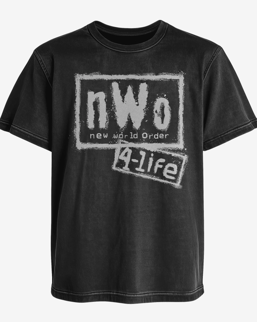 Polera desgastada New World Order 4 LIFE