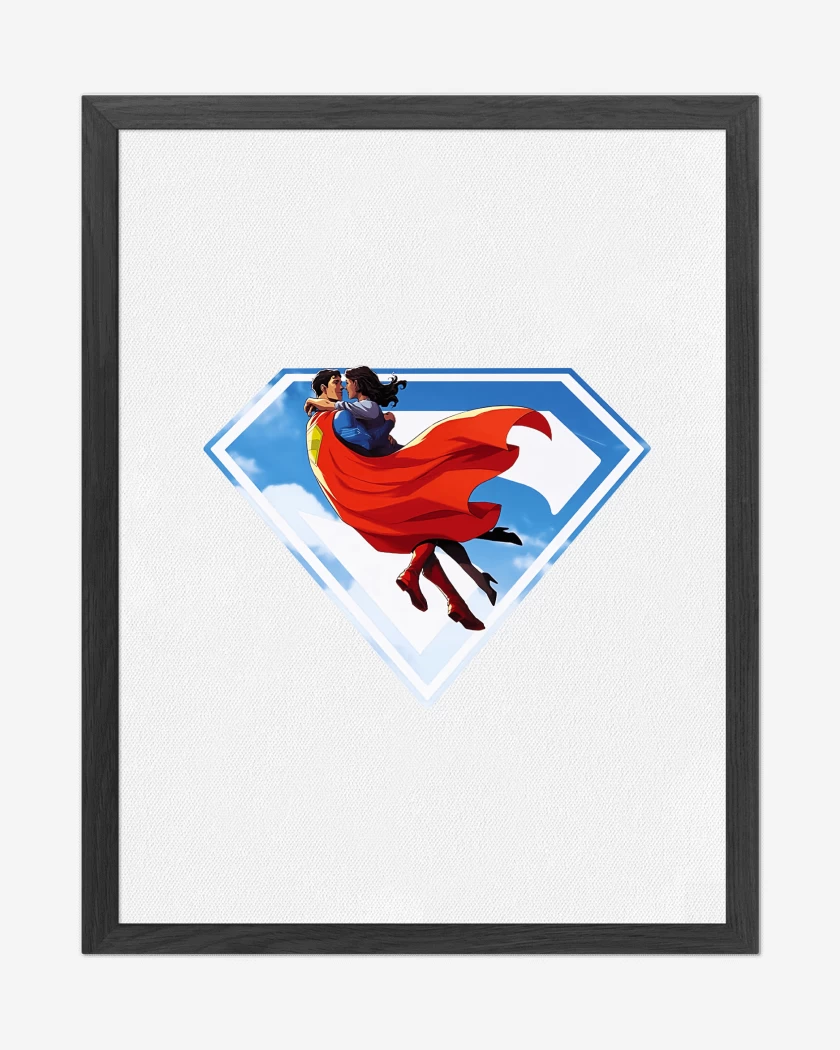 Cuadro decorativo Blanco de Superman Lois & Clark