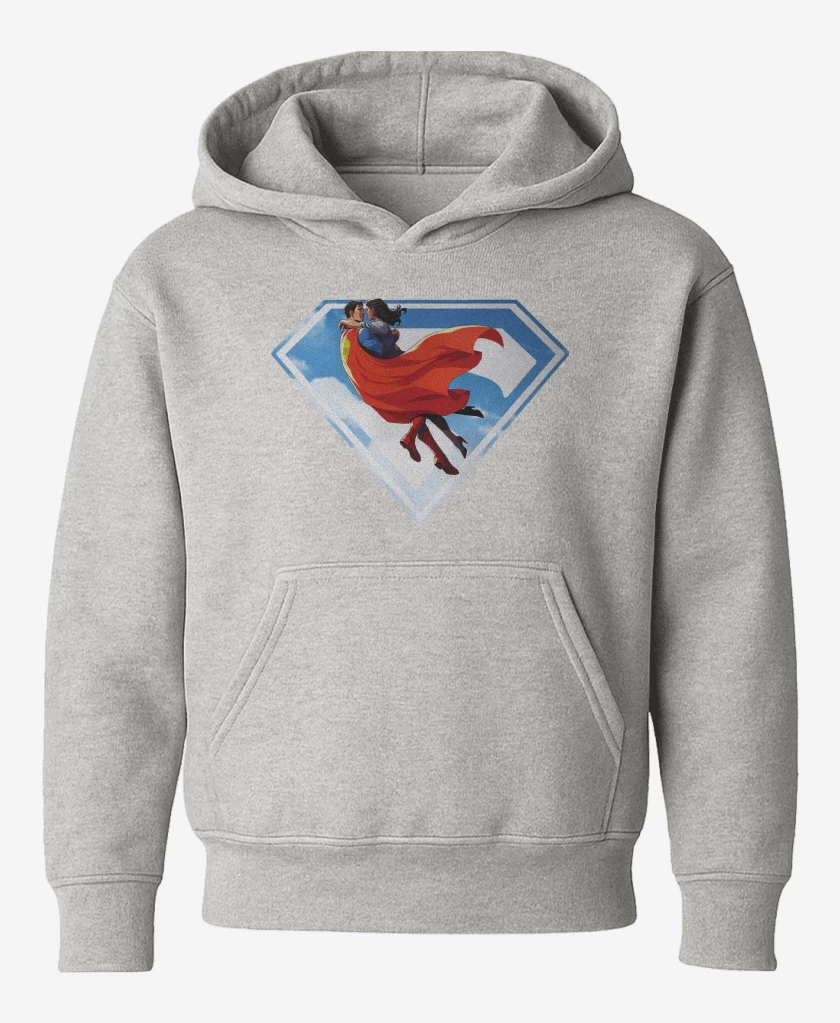 Poleron de niño Gris Melange de Superman Lois & Clark