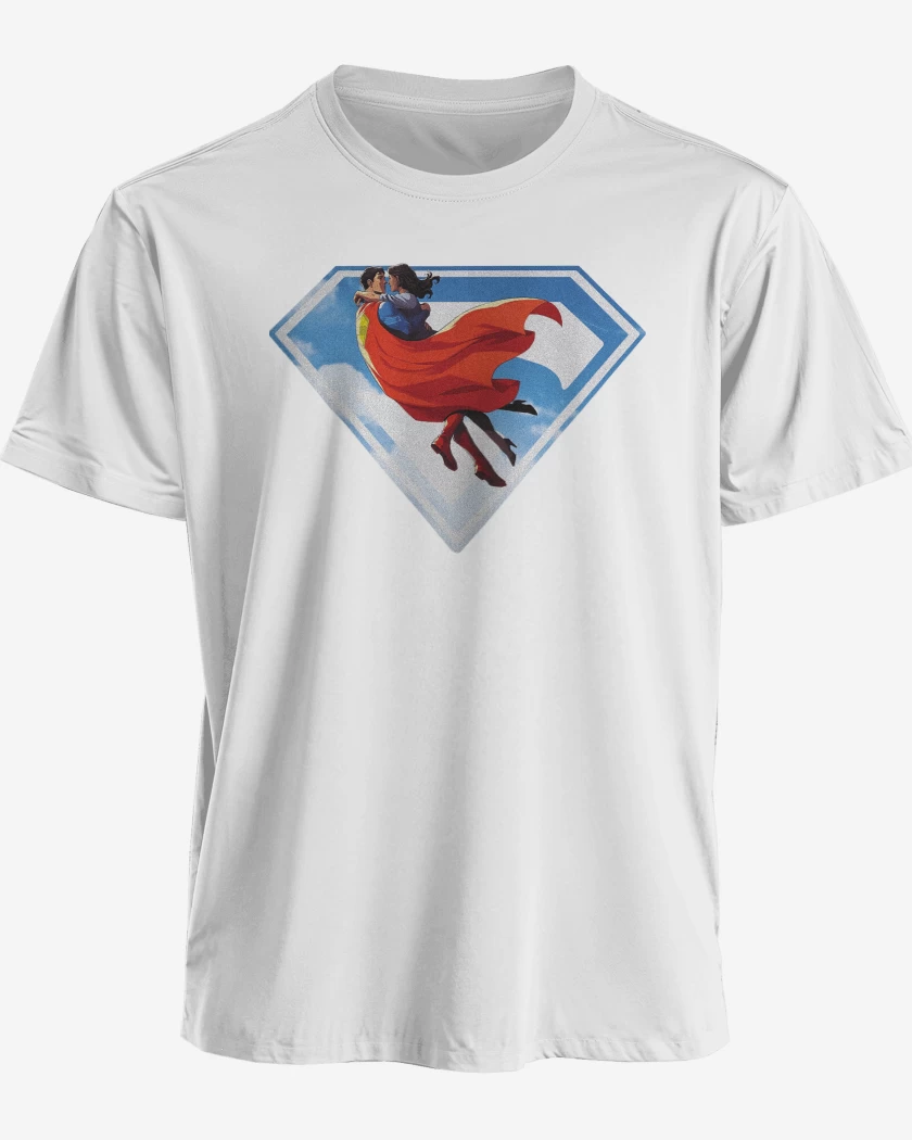 Polera premium Blanco de Superman Lois & Clark