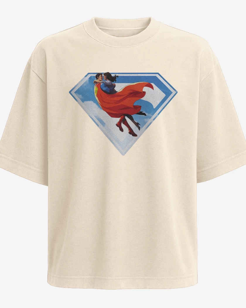 Polera Oversize Beige de Superman Lois & Clark