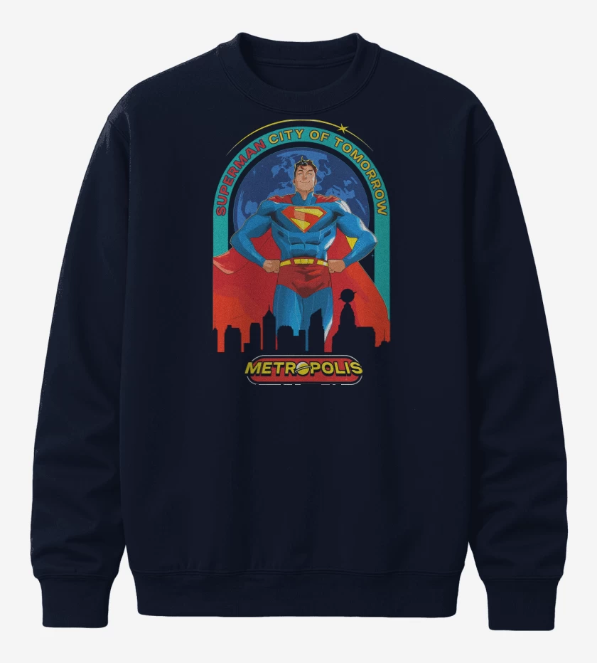 Poleron polo Azul Marino de New Superman