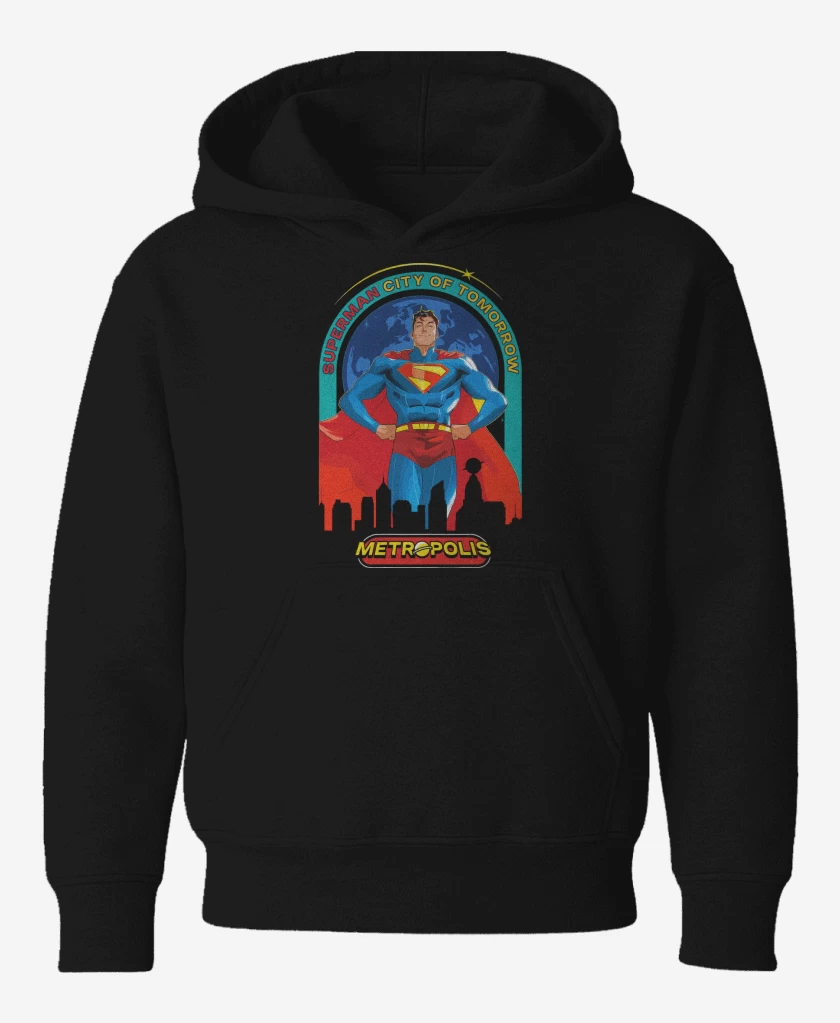 Poleron de niño Negro de New Superman