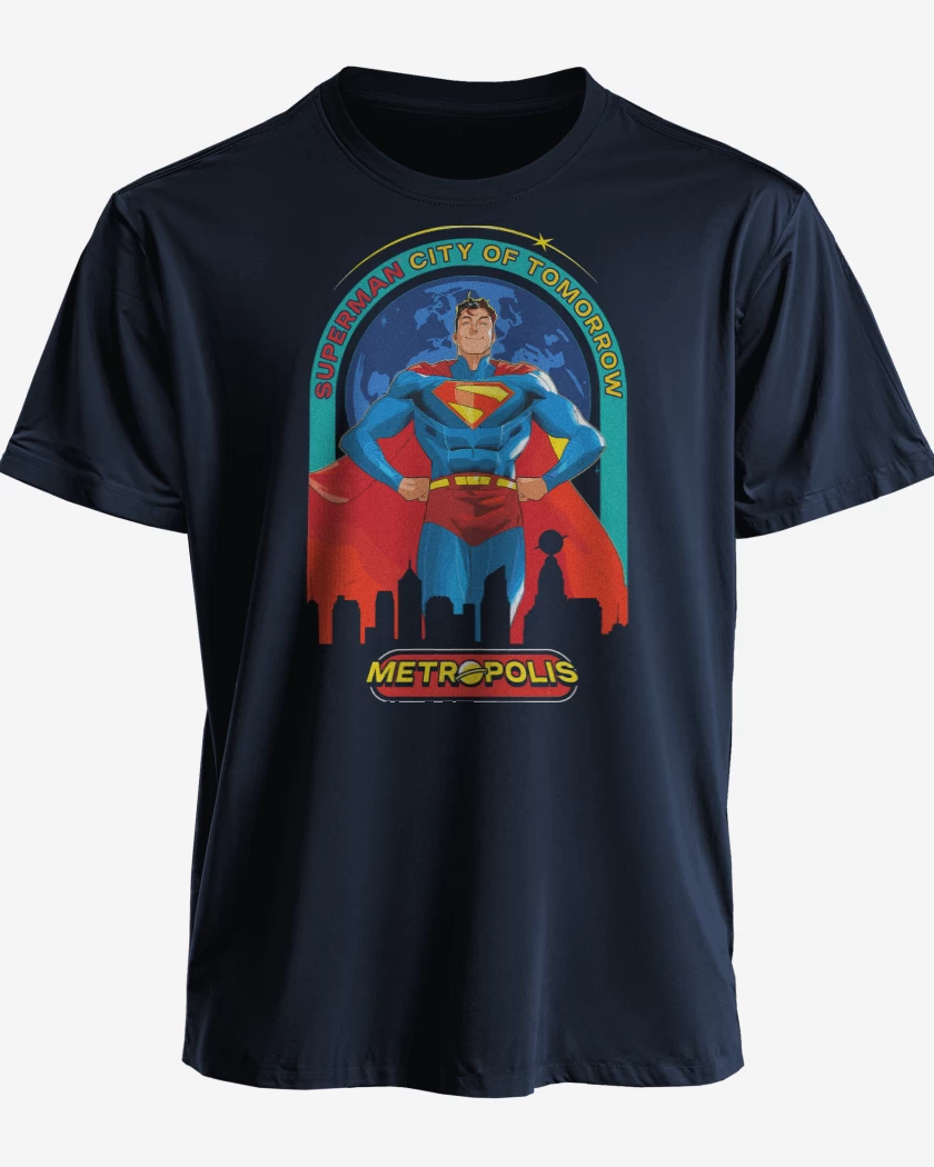 Polera premium Azul Marino de New Superman