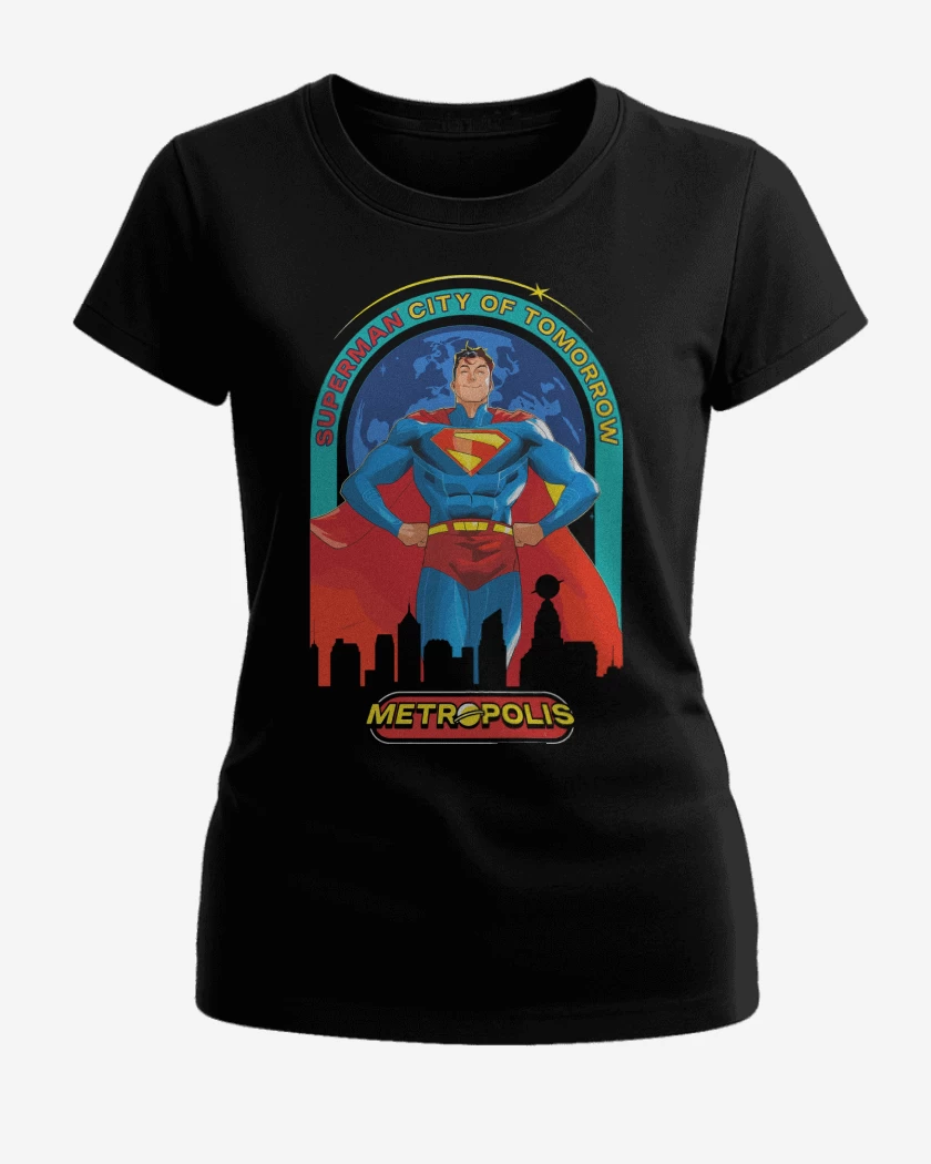 Polera de Mujer Negro de New Superman