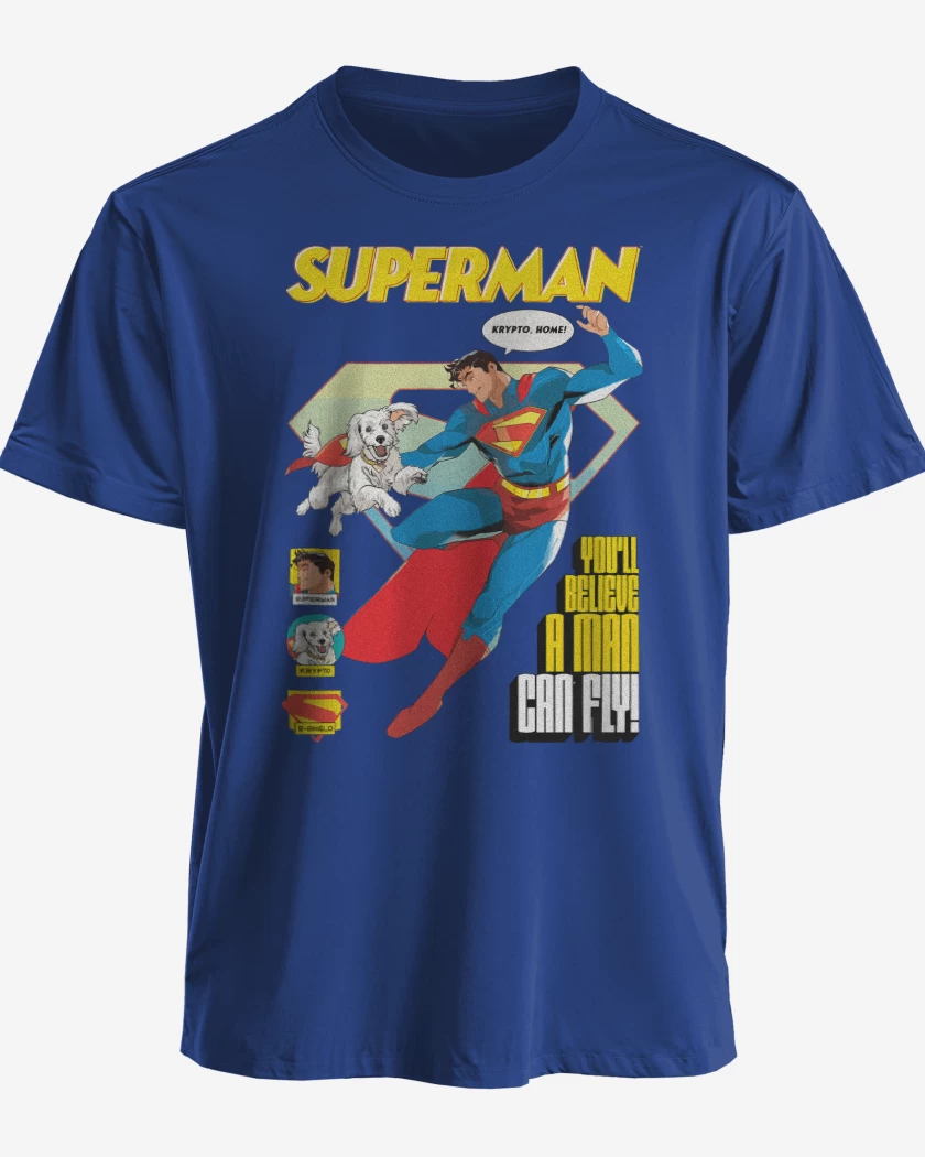 Polera Superman & Krypto