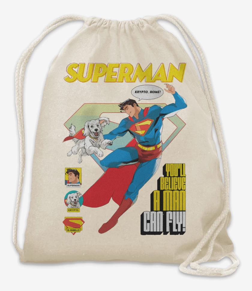 Mochila Blanco de Superman & Krypto