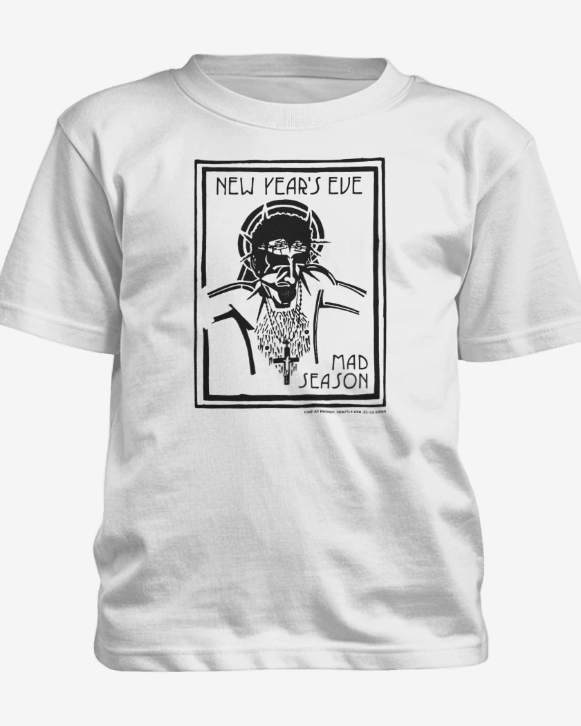 Polera de niño Blanco de Mad Season New Years Eve v1