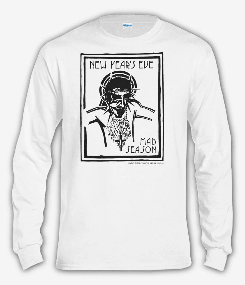 Polera manga larga Blanco de Mad Season New Years Eve v1