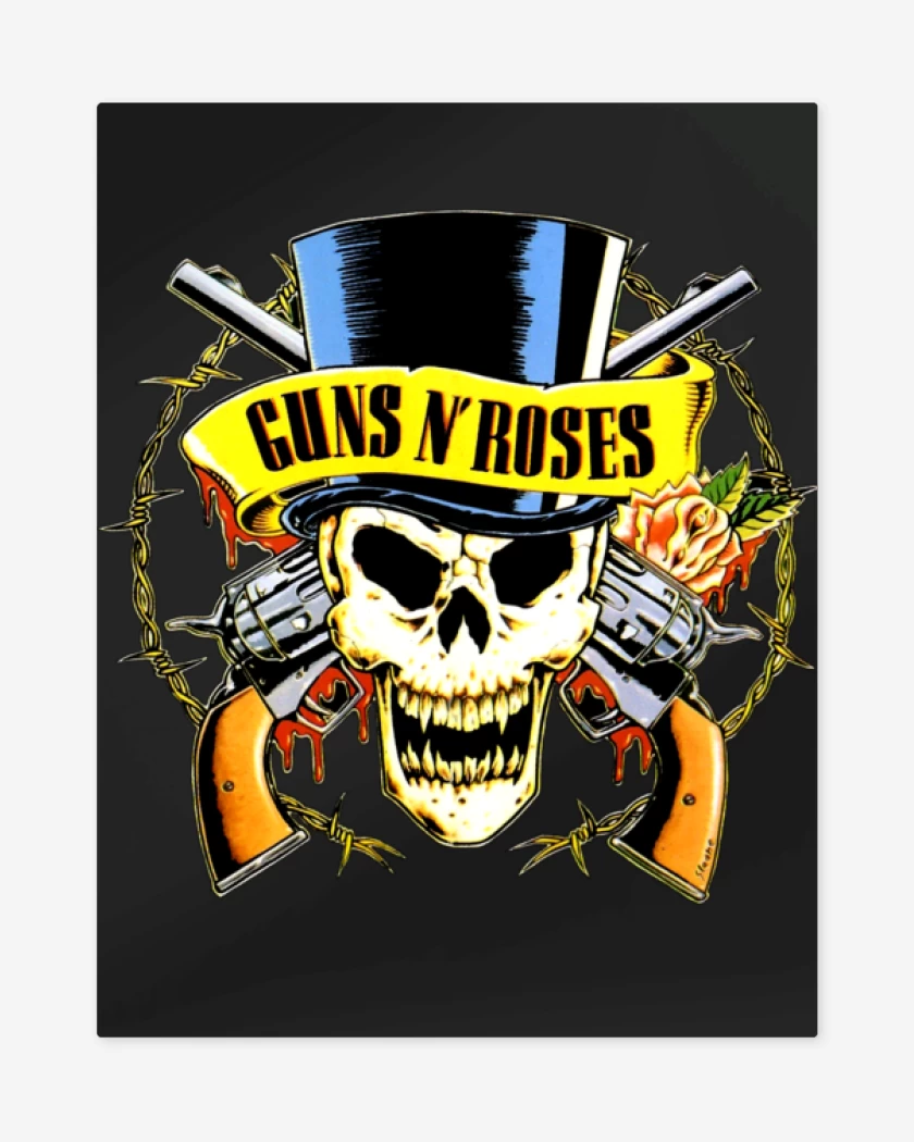 Print metalico Guns full color 2