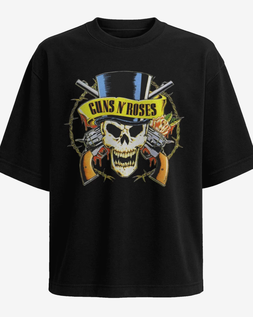 Polera Oversize Guns full color 2
