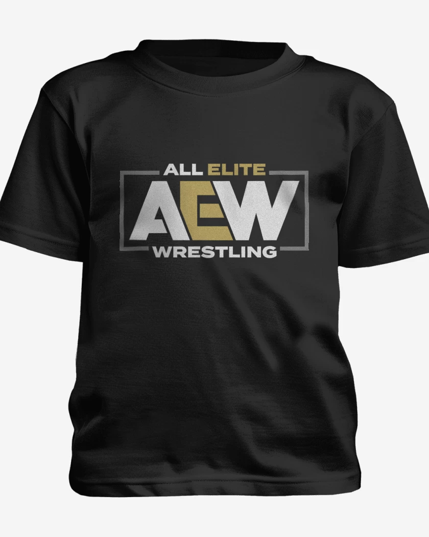 Polera de niño Negro de AEW 