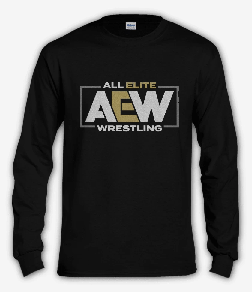 Polera manga larga Negro de AEW 