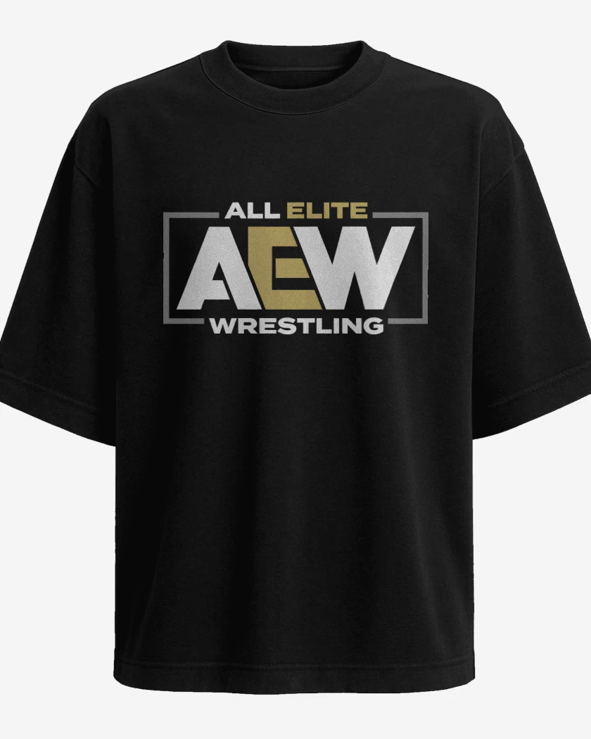 Polera Oversize Negro de AEW 